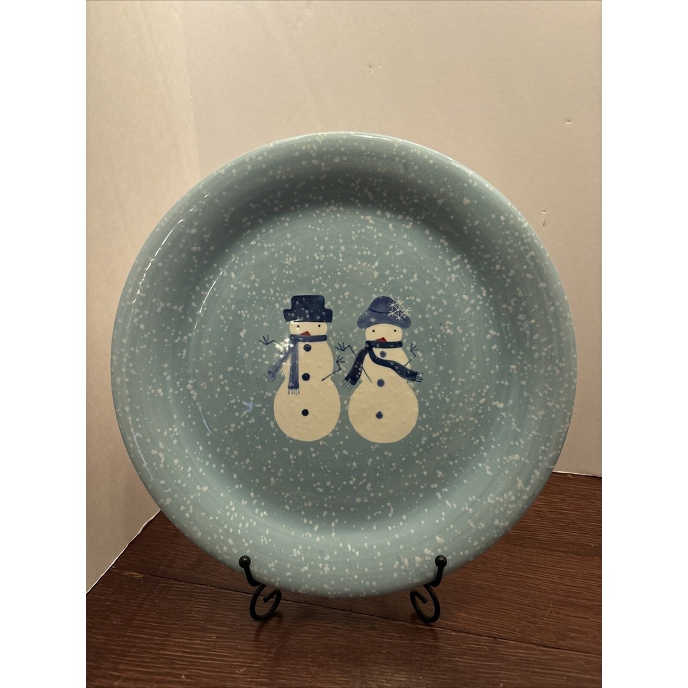 Target Home Holiday WINTER FROST Dinner Cookie Plate Snowman 10.75" Replacement